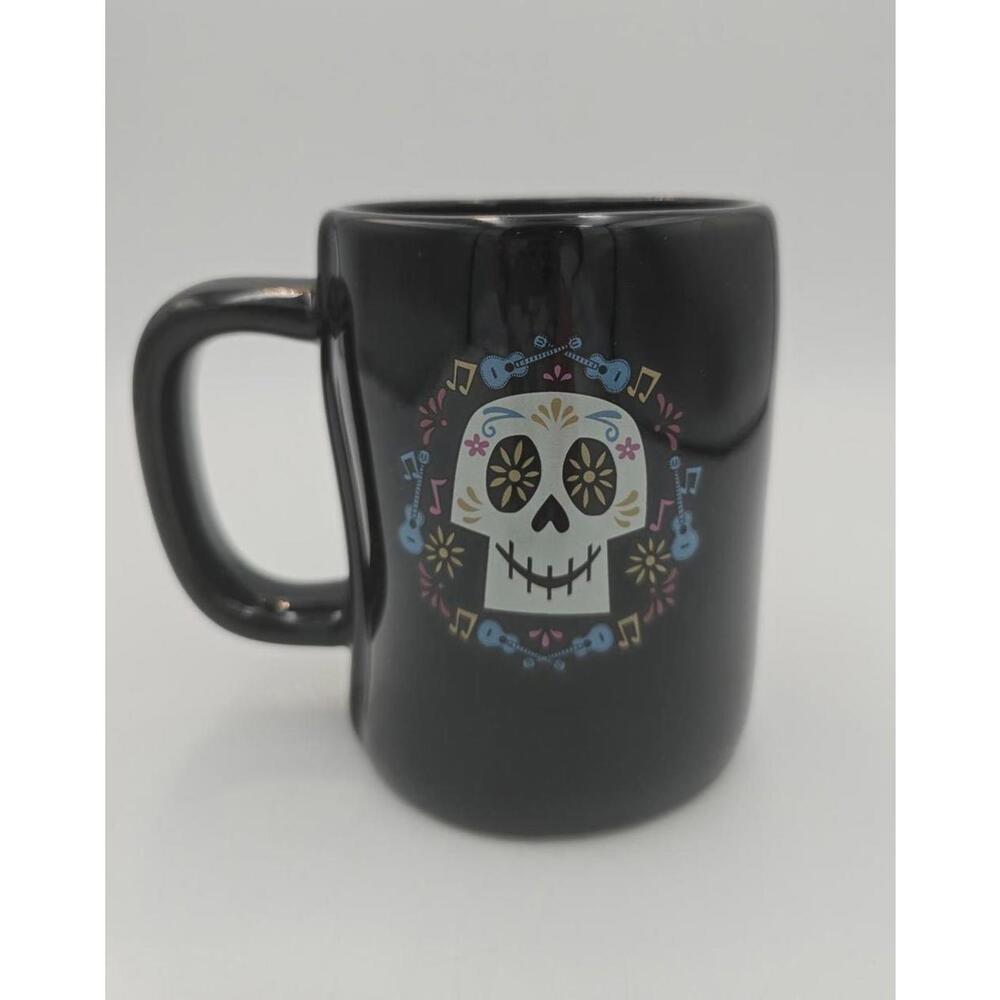 Rae Dunn Disney Pixar Coco Un Poco Loco Black Ceramic Mug